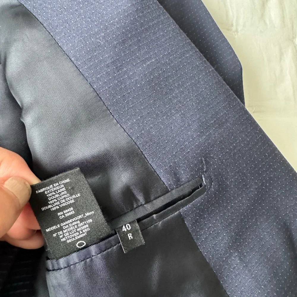 Theory 40 Gansevoort Blazer Eclipse Multi Polka Dot